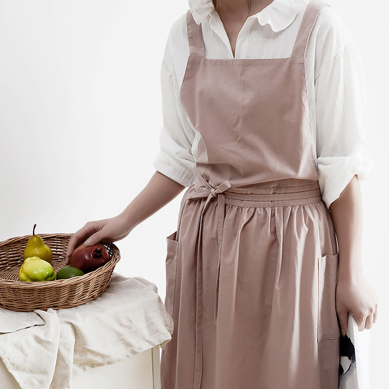 Women Cotton Linen Bib Apron J - Home Cooking Japanese recension och pris