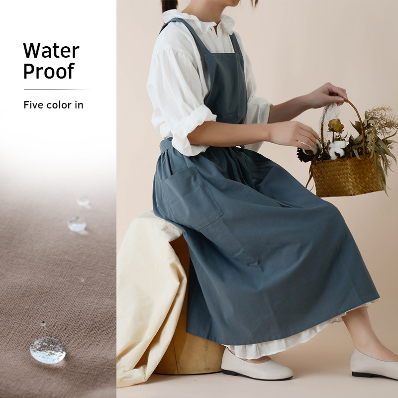 Women Cotton Linen Bib Apron J - Home Cooking Japanese recension och pris