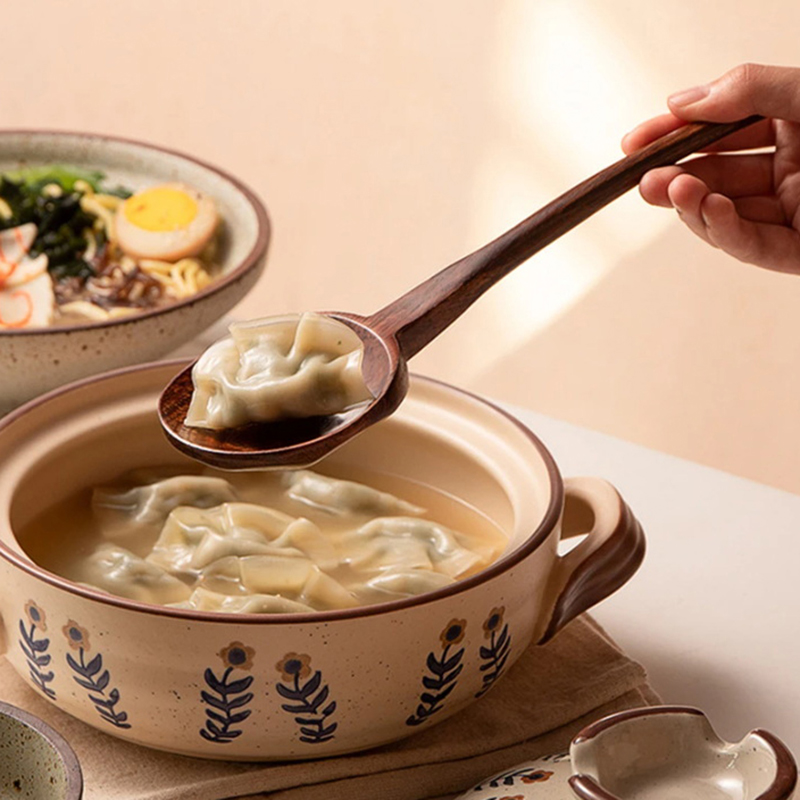 Long Handle Ramen Wooden Spoon - Home Cooking Japanese recension och pris