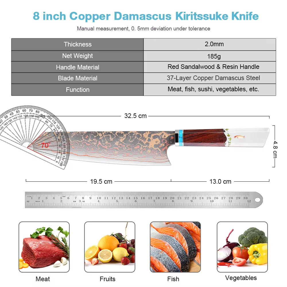 Kiritsuke Chef Knife,8 Inch, 3 - Home Cooking Japanese recension och pris